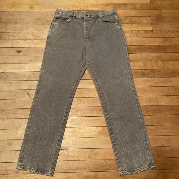 Lee Riders Jeans Men’s Size 36x32 Gray VTG Union Made In USA Talon 42 Zipper